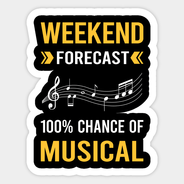 Weekend Forecast Musicals Musical Sticker by Bourguignon Aror